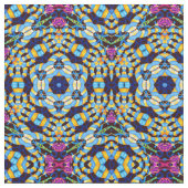 Tissu kaléidoscope géométrique coloré (fermé)