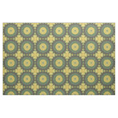 Tissu Kaleidoscope jaune et vert Mandala Motif (Fat Quarter)