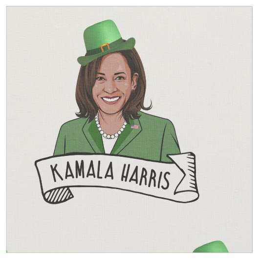 Tissu Kamala Harris Saint Patrick (Fermer)