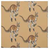 Tissu kangourou rouge (Échantillon)