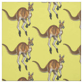 Tissu kangourou rouge (Échantillon)