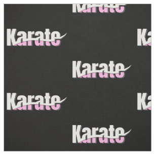 Tissu Karate Martial Arts Girl Rose