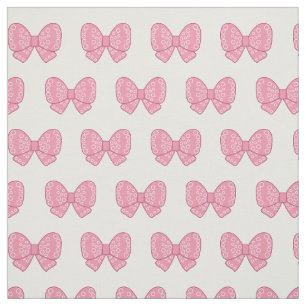 Tissu kawaii arcs roses sur arrière - plan blanc