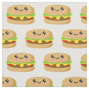 Tissu Kawaii Burger