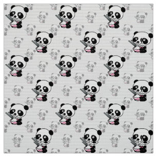 Tissu Kawaii Cute Jouer Panda Surface Motif Design