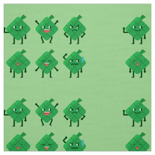 tissu kawaii Ketupat (Échantillon)