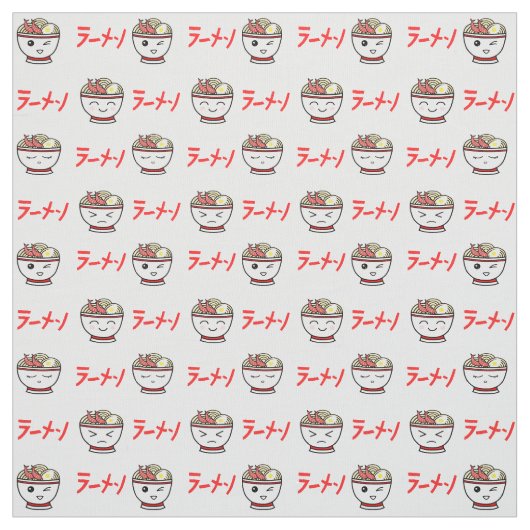 Tissu Kawaii Ramen (Échantillon)