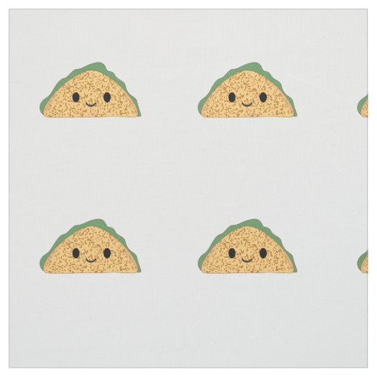 Tissu Kawaii Taco (Échantillon)