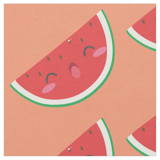 Tissu Kawaii Watermelon (Fermer)