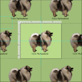 Tissu Keeshond (Carreau)