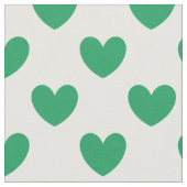 Tissu Kelly Coeurs polka vert sur blanc (Fermer)