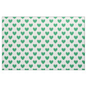 Tissu Kelly Coeurs polka vert sur blanc (Fat Quarter)
