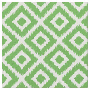 Tissu Kelly Green Ikat Diamonds