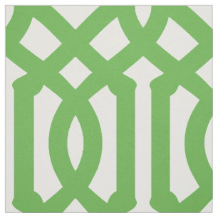 Tissu Kelly Green Trellis Grande échelle