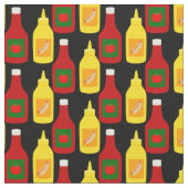 Tissu Ketchup et moutarde (Fermer)