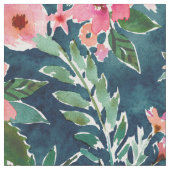 Tissu Ketmie foncée de MERVEILLE TROPICALE florale (Fermer)