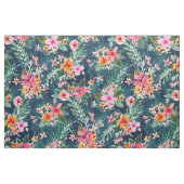 Tissu Ketmie foncée de MERVEILLE TROPICALE florale (Fat Quarter)