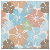 Tissu Ketmie hawaïenne florale (Fermer)