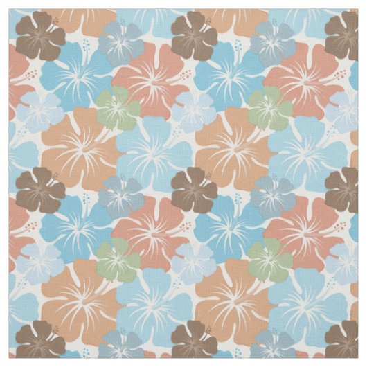 Tissu Ketmie hawaïenne florale (Échantillon)