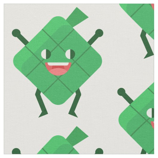 tissu Ketupat heureux (Fermer)