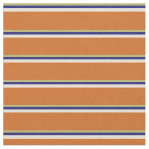 Tissu Khaki foncé, bleu nuit, bisque et chocolat