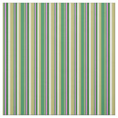 Tissu Khaki foncé, Vert mer, Violet, Vert foncé & Blanc (Échantillon)
