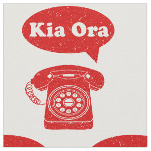 Tissu Kia Ora Te Reo Maori