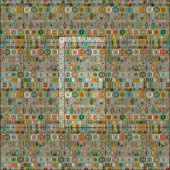 Tissu kilim pas (Carreau)