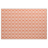 Tissu Kimono imprimé, corail orange et blanc (Fat Quarter)