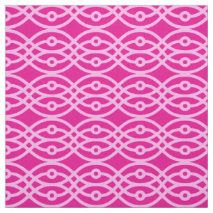 Tissu Kimono imprimé, magenta et rose
