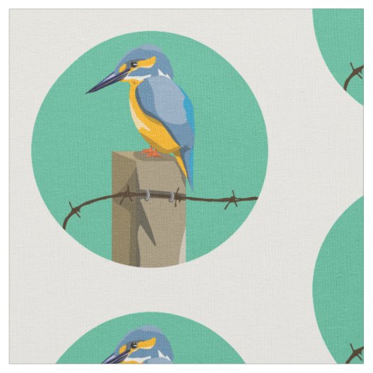 Tissu Kingfisher Kotare NZ (Fermer)