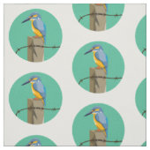 Tissu Kingfisher Kotare NZ (Échantillon)