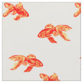 Tissu kingyo rouge et jaune (Fermer)