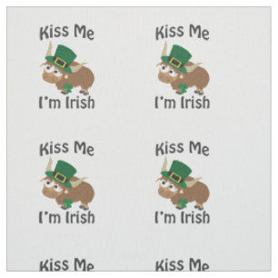 Tissu Kiss Me Im Jour de la Saint Patrick Irlandais Yak