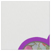 Tissu Kit de coupe et de couture de coussin rond floral (fermé)