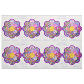 Tissu Kit de coupe et de couture de coussin rond floral (Yard)