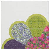 Tissu Kit de Coussin Fleur Ronde de Style Courte et Cout (Échantillon)