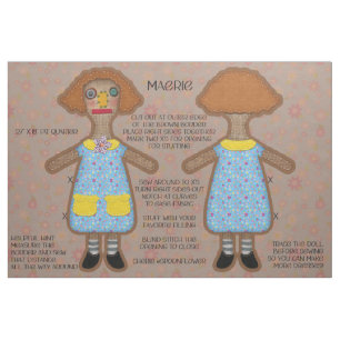 Tissu Kit de couture et de découpe de poupée en peluche 