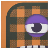 Tissu Kit de couture et découpe de monstre mignon orange (Échantillon)