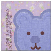 Tissu Kit de découpe et de couture Blue Bear Fat Quarter (Échantillon)