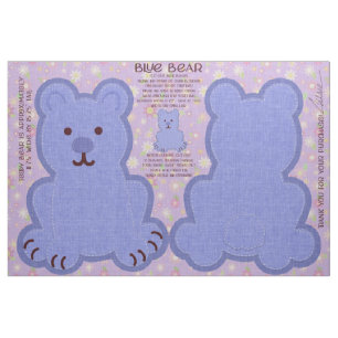 Tissu Kit de découpe et de couture Blue Bear Fat Quarter