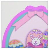 Tissu Kit de découpe et de couture de lapin et de panier (Échantillon)