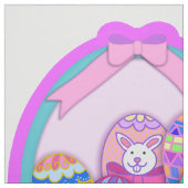 Tissu Kit de découpe et de couture Lapin de Pâques et pa (Échantillon)