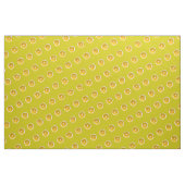 Tissu Kitsch jaune citron d'art de bruit (Yard)