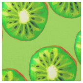 Tissu Kitsch vert d'art de bruit de kiwis (Fermer)