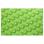 Tissu Kitsch vert d'art de bruit de kiwis (Fat Quarter)