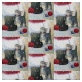 Tissu Kitten à Père Noël Boot (Échantillon)