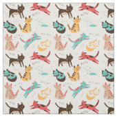 Tissu Kitty Cats autour du monde (Échantillon)