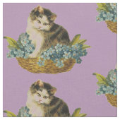 Tissu Kitty dans le panier (Fermer)