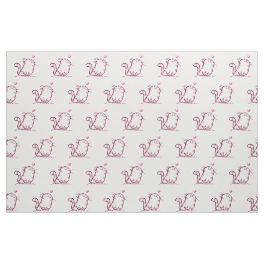 Tissu Kitty Love (Fat Quarter)